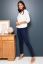 Preview: Slim Fit Maternity Trousers with Seamless Band navy