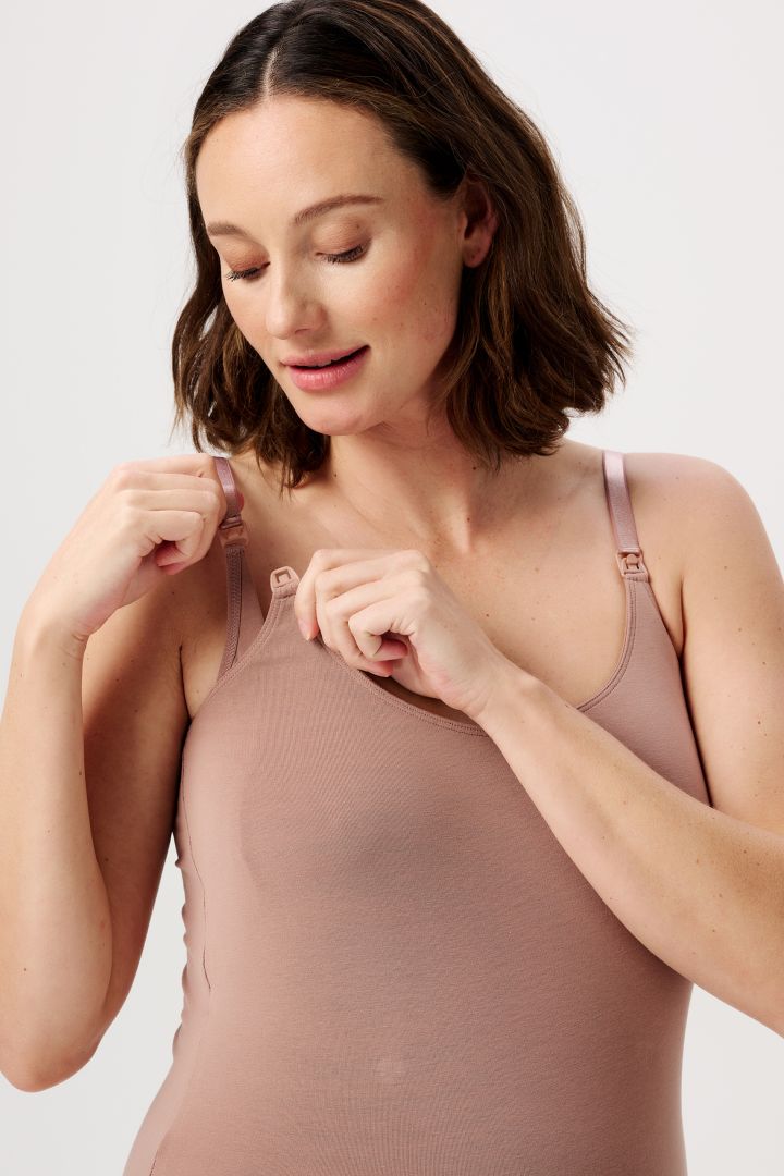 Organic Maternity and Nursing Top old pink