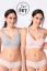 Preview: 2 Pack Seamless Nursing Bra Made from Bamboo Viscose grey/pink