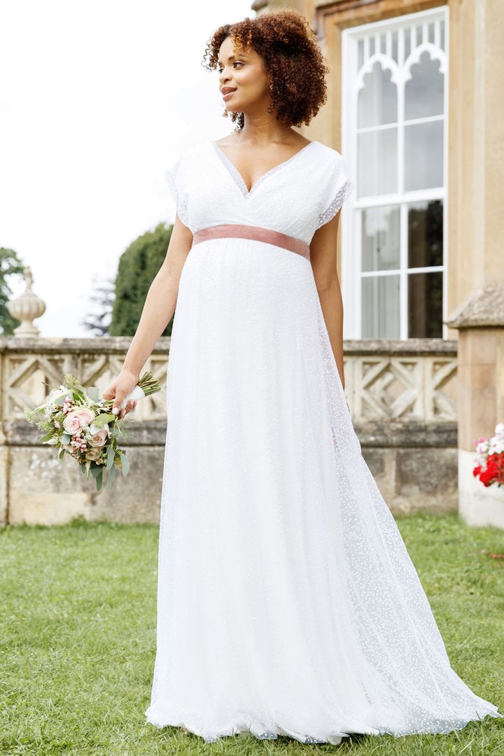 Maternity Wedding Dress with Tulle