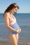 Preview: Halter neck maternity swimsuit with stripes