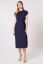 Preview: Midi Maternity Dress with Pleats navy