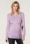 Preview: Organic Maternity and Nursing Shirt with Belt pale purple