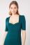 Preview: Ecovero Shift Maternity Dress with Heart Neckline forest green