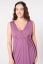 Preview: Eco Viscose Maternity and Nursing Nightgown with Cache-Coeur Neckline purple
