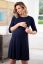 Preview: Set of 2 Maternity and Nursing Dresses with 3/4 Sleeves navy/black