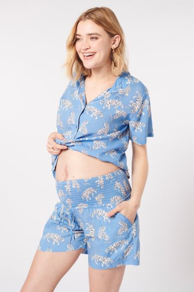 Maternity and Nursing Pyjama with Tiger Print