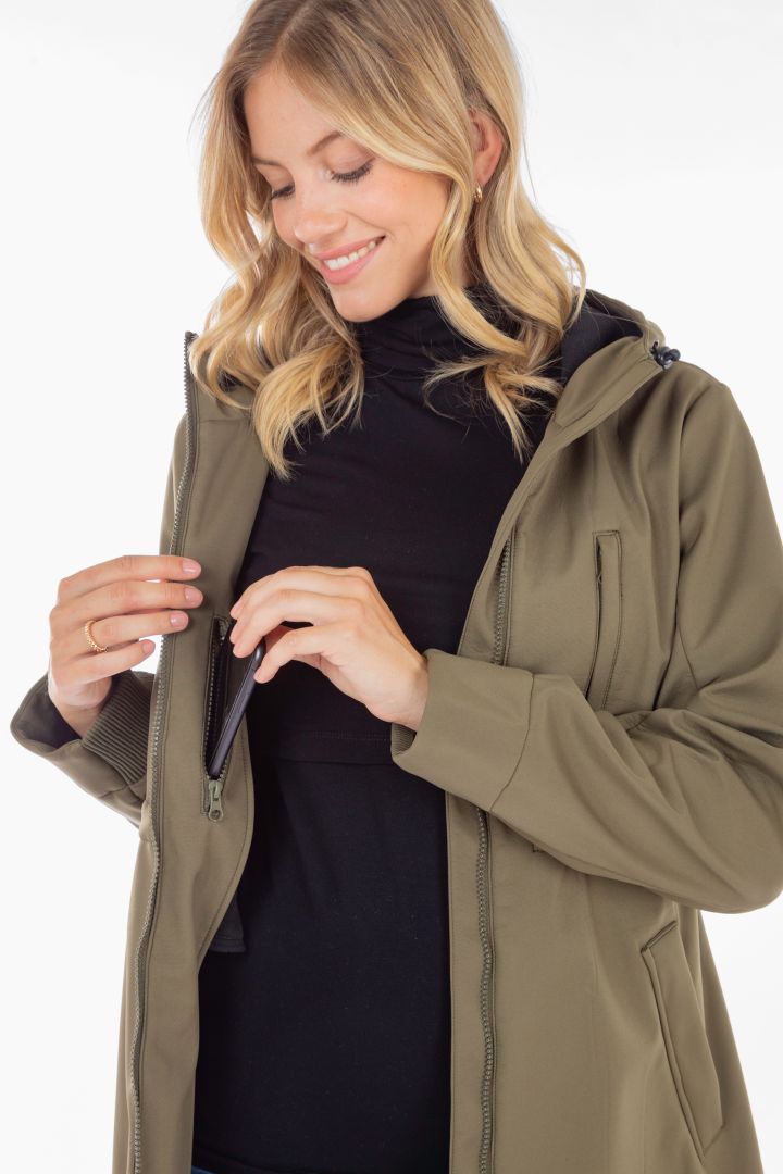 3 in 1 Maternity and Carrying Jacket khaki