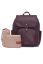Preview: Vegan Leather Changing Backpack bordeaux
