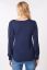 Preview: Eco Viscose Maternity and Nursing Shirt with Blouson Sleeves navy