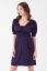 Preview: Ecovero Maternity and Nursing Dress in Wrap Optic navy vinatge pink dots