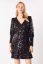 Preview: Sequin maternity and nursing evening dress with bishop sleeves
