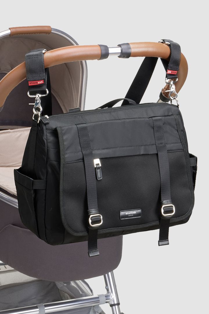 Storksak Eco 2 in 1 Diaper Bag and Backpack black