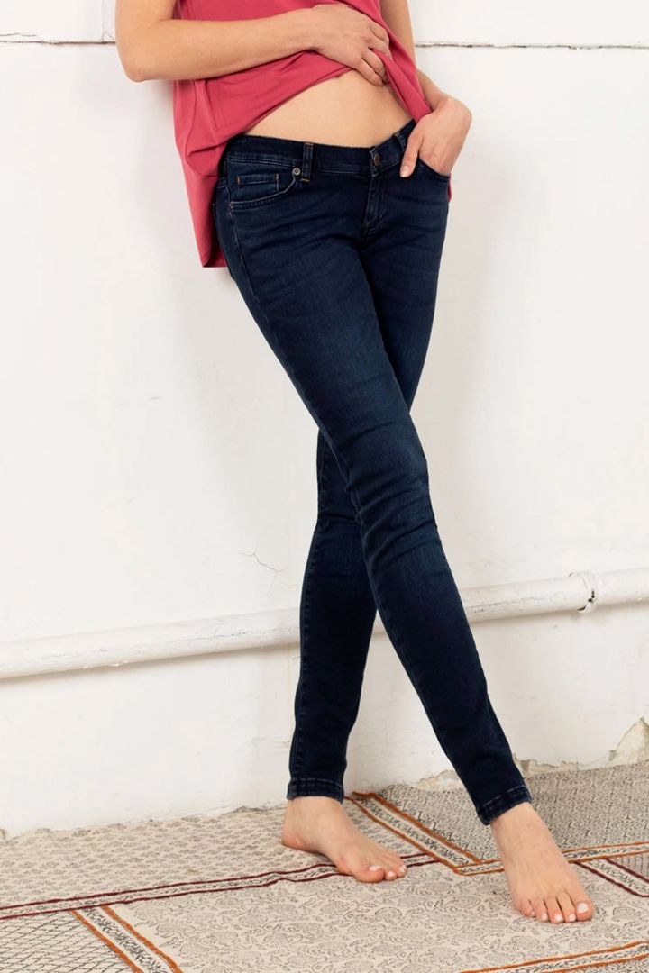 Maternity Jeans with Removable Belly Band dark denim