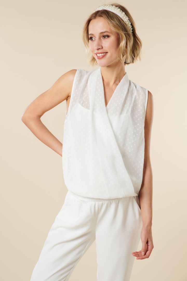 Maternity Bridal Jumpsuit with Nursing Opening
