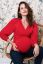 Preview: Ecovero Maternity and Nursing Shirt with Puff Sleeves red