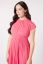 Preview: Midi Maternity Dress with Pleats coral