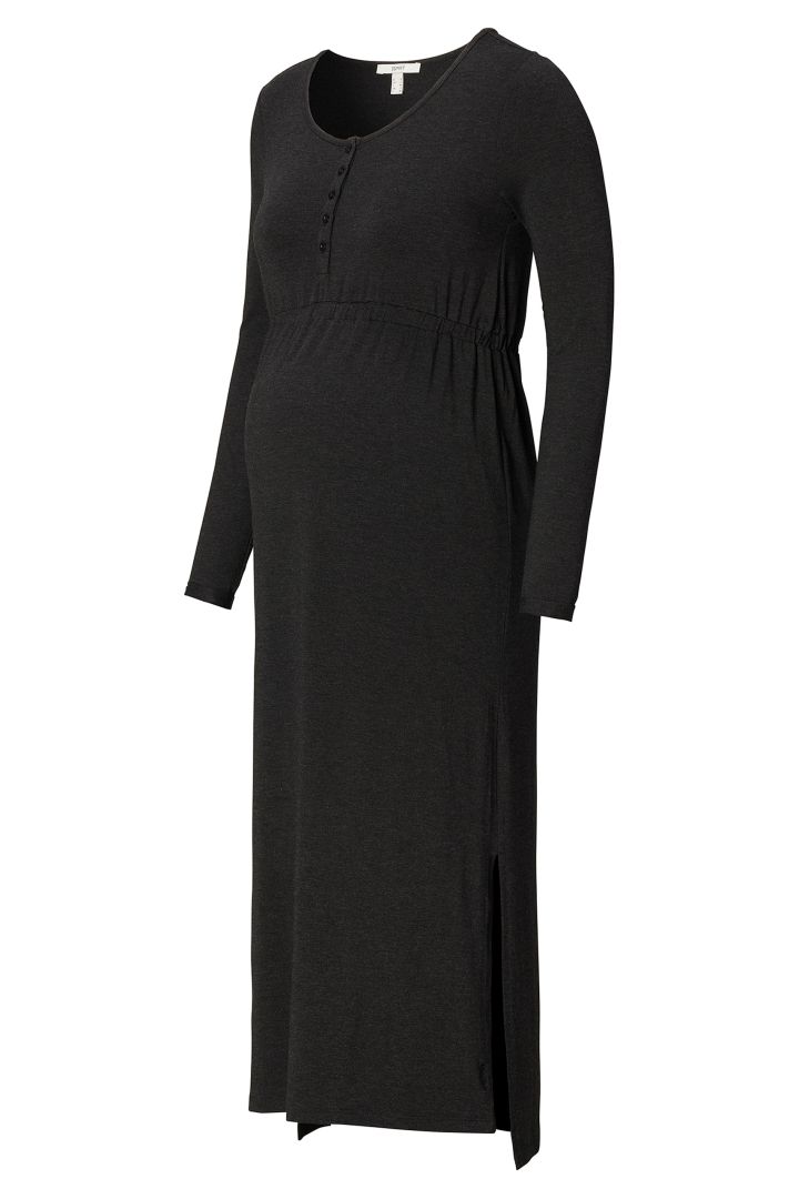 Ecovero Maternity Dress with Side Slits