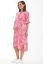 Vorschau: Umstands- und Still-Hemdblusenkleid mit Print pink-weiß