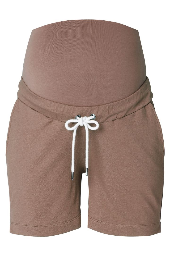 Jersey Maternity Shorts brown
