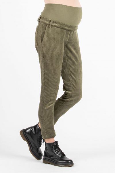 Relax Fit Maternity Cord Trousers khaki