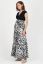 Preview: Maxi Maternity and Nursing Dress with Satin Skirt in print