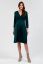 Preview: Maternity and Nursing Dress with Knot Detail 3/4 Sleeve dark green