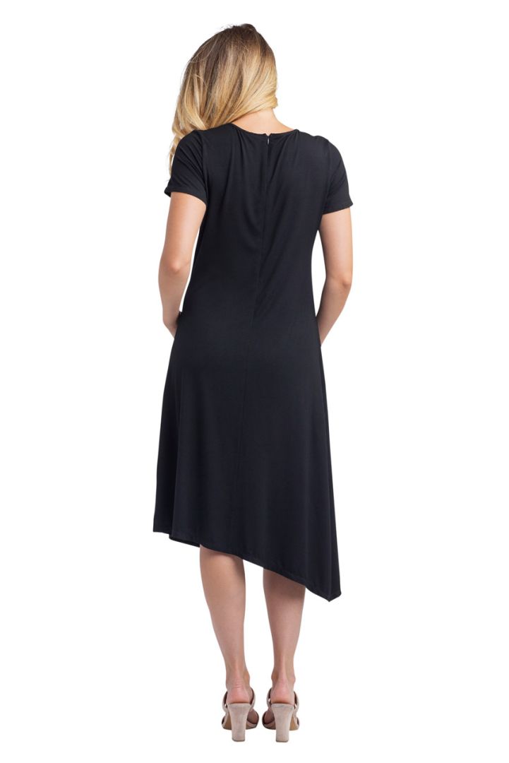 Bamboo Viscose Maternity and Nursing Dress with Knot Detail