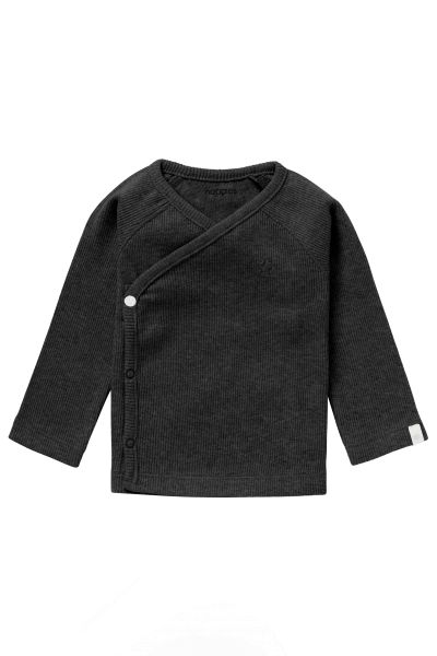 Organic Baby Wrap Shirt dark grey
