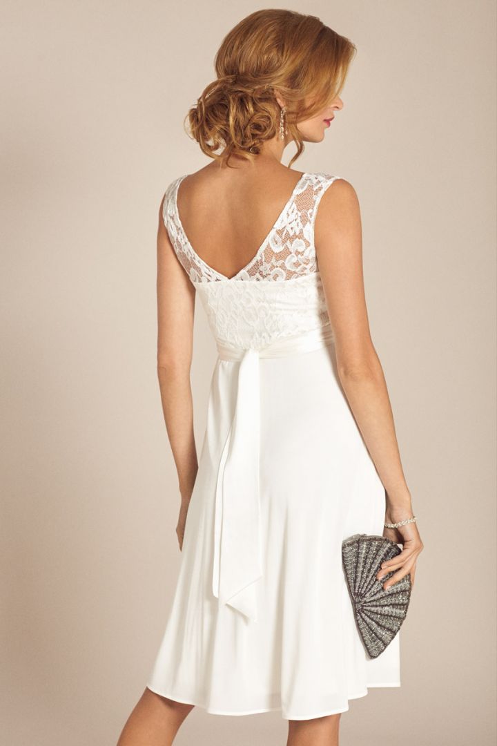 Maternity Wedding Dress with Open Back