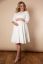 Preview: Plus Size Maternity Wedding Dress with Submarine Neckline
