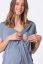 Preview: Maternity and Nursing Pyjamas with Drawstring Waist blue