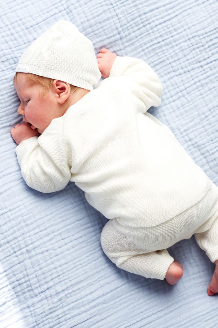Organic Baby Wickel-Pullover weiß