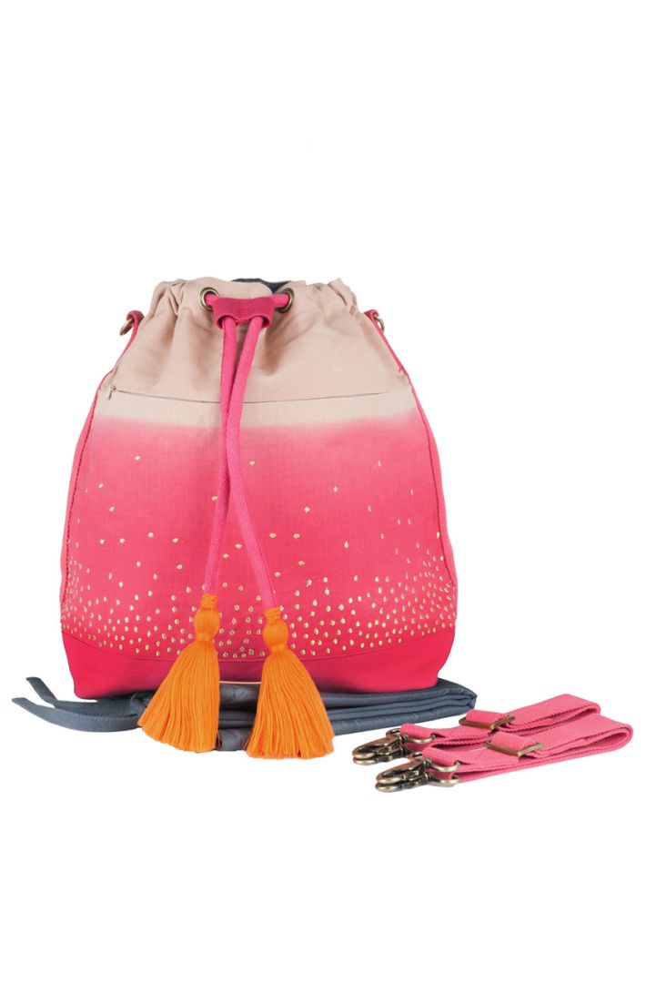 4-in-1 Changing Bag and Rucksack, coral