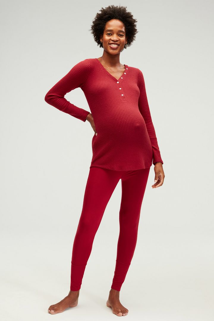 Henley Maternity and Nursing Pyjama red