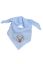 Preview: Muslin Traditional Costume Neckerchief Stag light blue