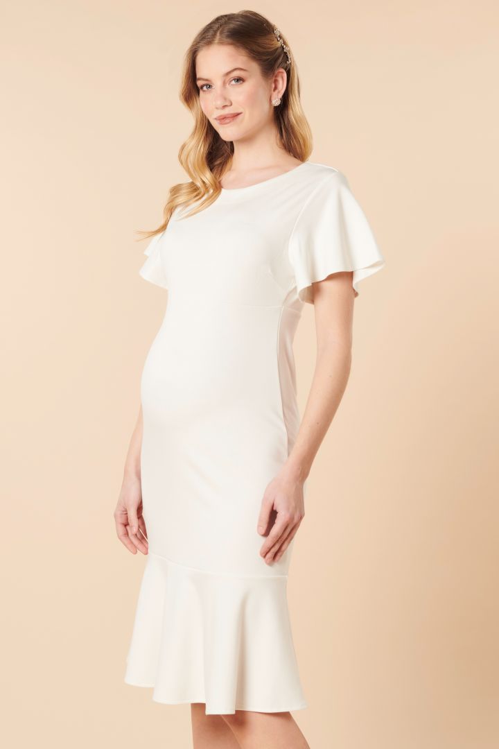 Ecovero Shift Maternity Flounce Dress