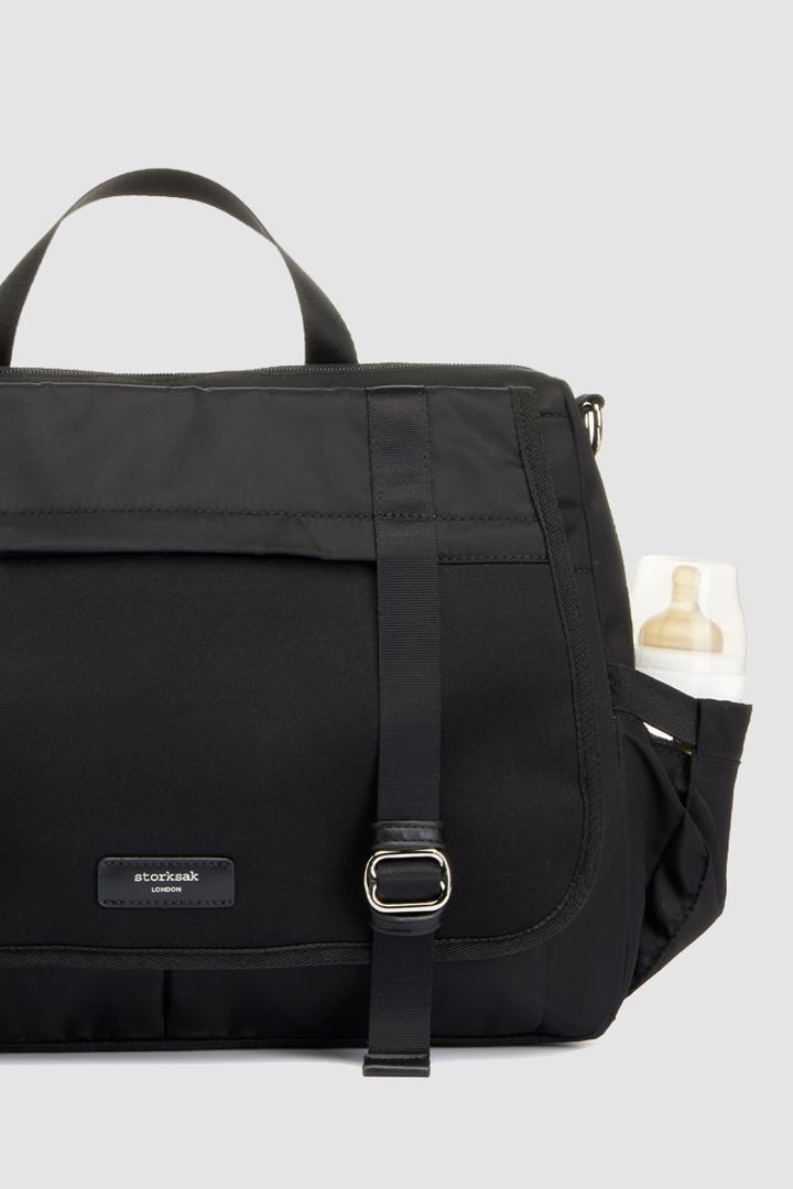 Storksak Eco 2 in 1 Diaper Bag and Backpack black