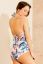 Preview: Halter Neck Maternity Swimsuit and Leaves Print