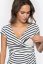 Preview: Cross-Over Maternity and Nursing Top Stripes