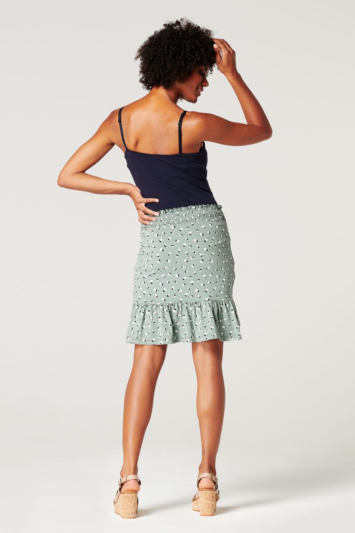 Ecovero Maternity Skirt with Print mint