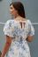 Preview: Umstandskleid mit Schleifendetail am Rücken Flower Print