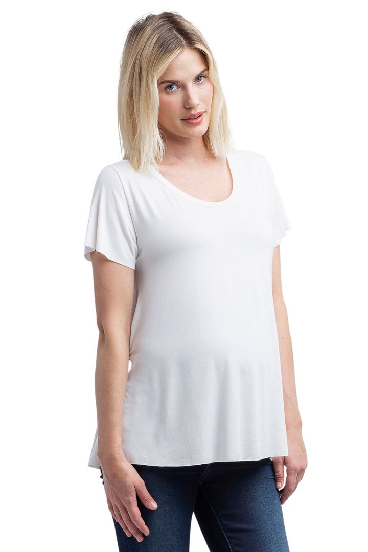 Maternity Shirt Bamboo white