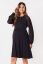 Preview: A-Line Maternity Dress with Lace Sleeves black