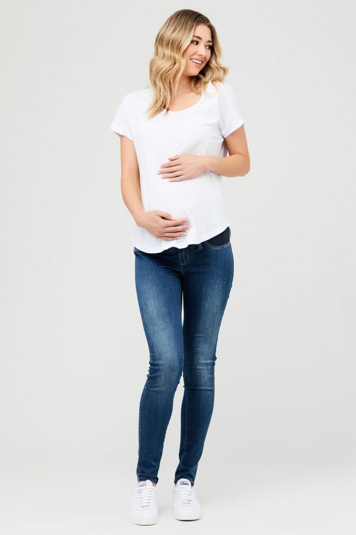 Relaxed Maternity Shirt white