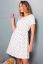 Preview: Spotted Maternity and Nursing Dress Short Seeves white