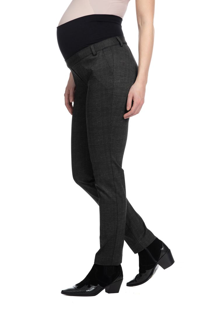 Checked Maternity Trousers plaid