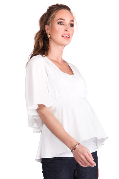 Angel Sleeve Maternity Top