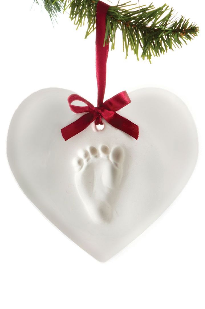 Weihnachts-Anhänger Baby Fuß & Handabdruck