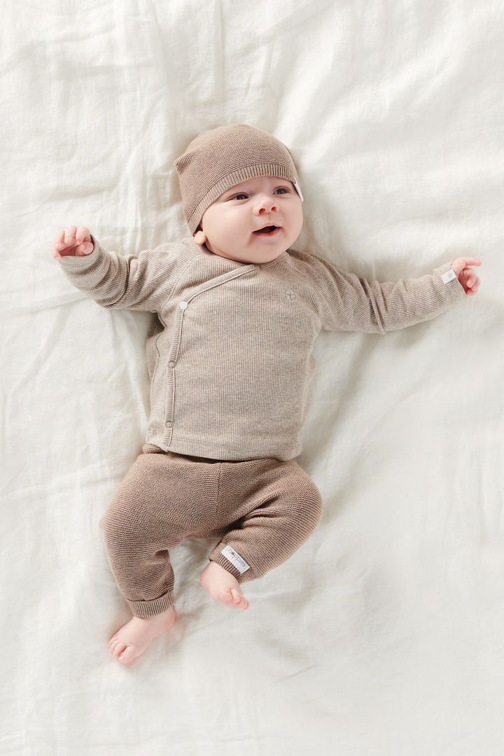 Organic Baby Knit Trousers sage